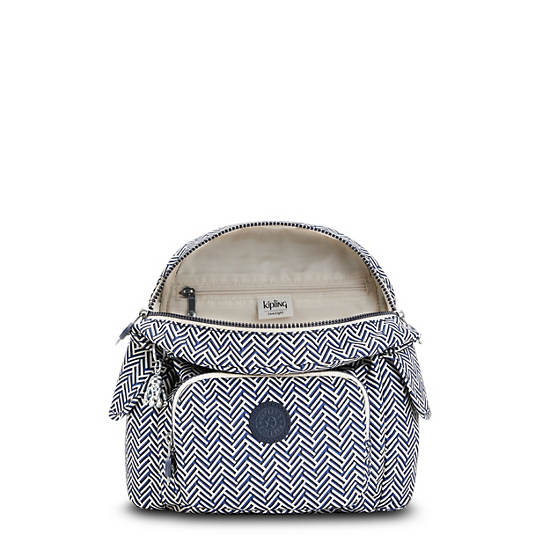 Sacs À Dos Kipling City Pack Mini Printed Blanche | FR 1721LI
